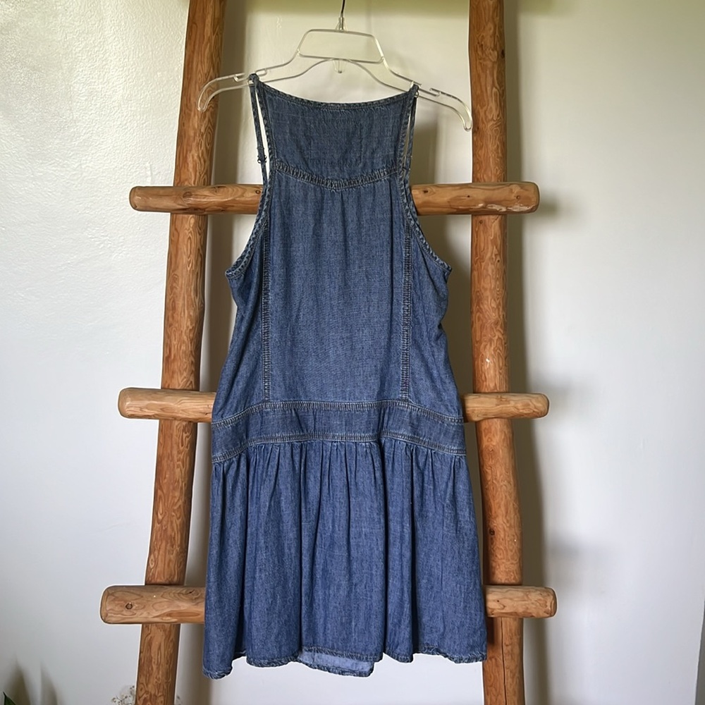Denim Button-Down Dress - image 6